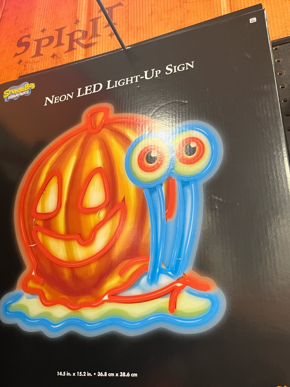 SpongeBob’s Gary Snail neon LED light up sign Halloween decor new